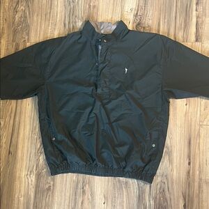 AUSTIN GOLF Tour Collection Dark Green Half Zipper Short Sleeve Pullover Men XL